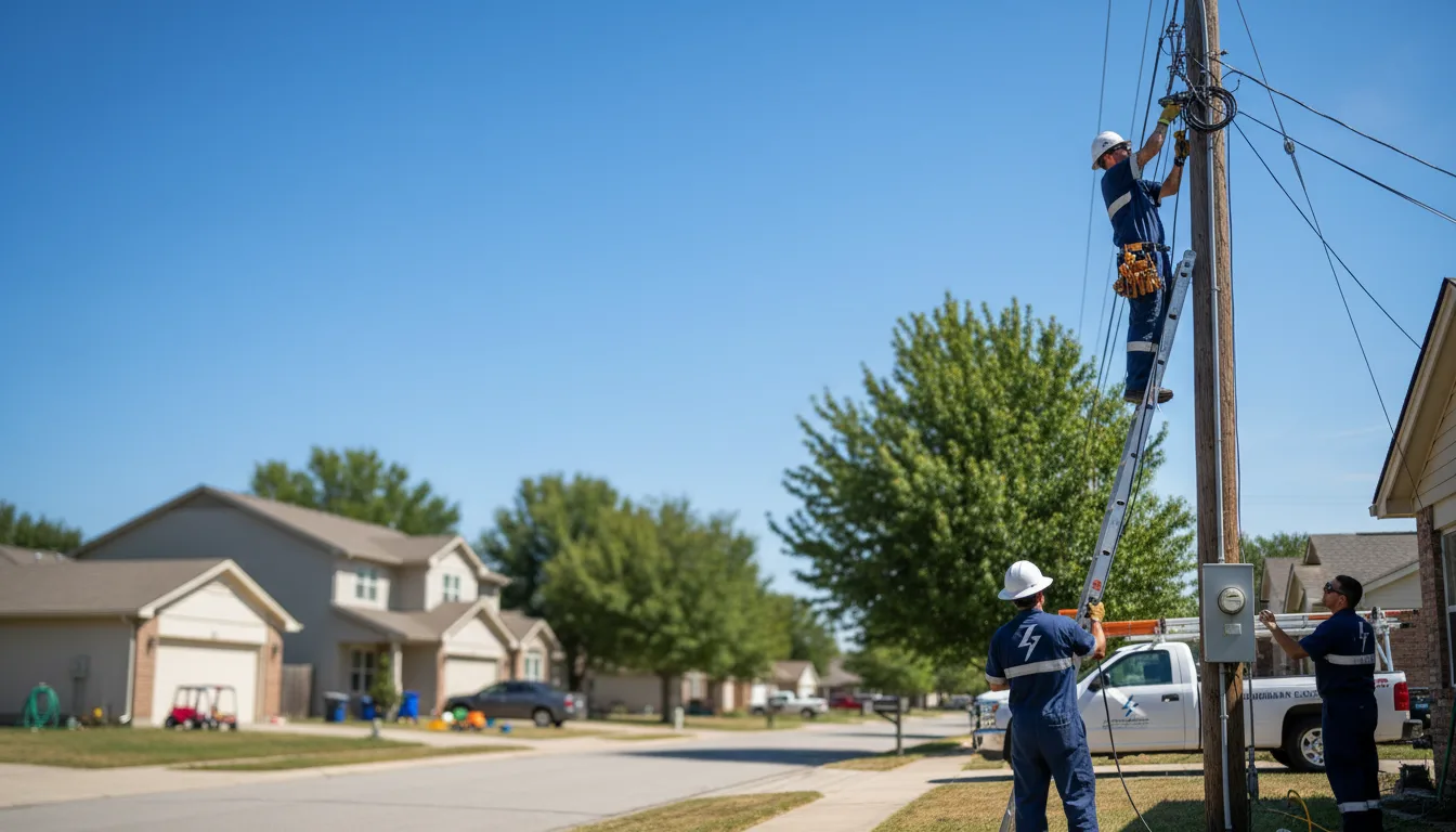 Residential electrician providing installation services in Braithwaite, LA